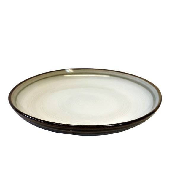 Set/4 Sango Jetta Black 7-5/8" Salad Side Plates 2012-2018 Stoneware #4830 A2 - Picture 3 of 5